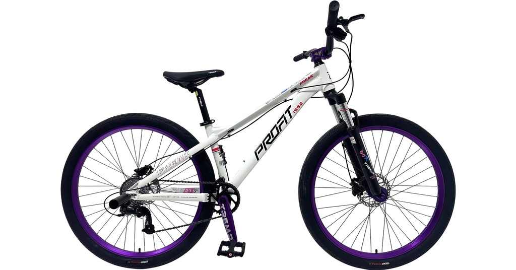 BICICLETA PROFIT 27er FREAK ALUMINIO 8 VEL BLANCA