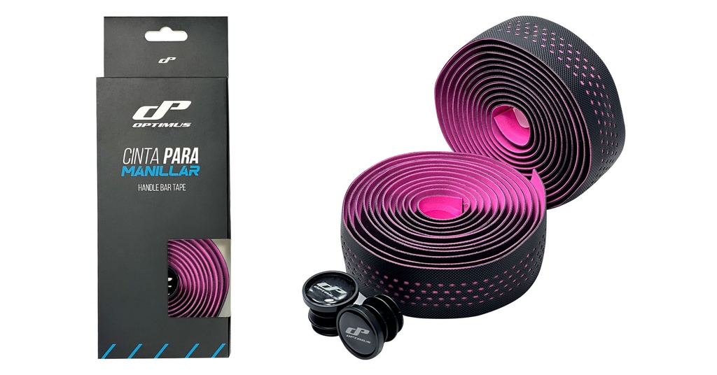 CINTA OPTIMUS TIPO PERFORADA PU-0116 NEGRA/ROSA