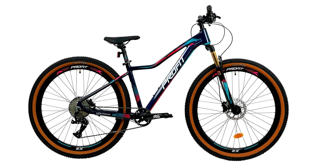 BICICLETA PROFIT 29er MONTANA X2 10 VEL S AZUL/TURQUESA/ROSADO