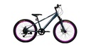 BICICLETA PROFIT 24er NICE 7 VEL GRIS/MORADO ENSAMBLE PARCIAL