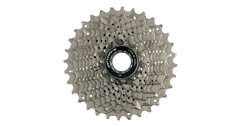 CASSETTE RUTA/GRAVEL 10 VELOCIDADES 11-32T OPTIMUS PLATEADO