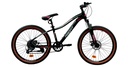 BICICLETA PROFIT 24er DALLAS X2 8.1 VEL S NEGRO/ROSADO EN CAJA IND. ENSAMBLE PARCIAL