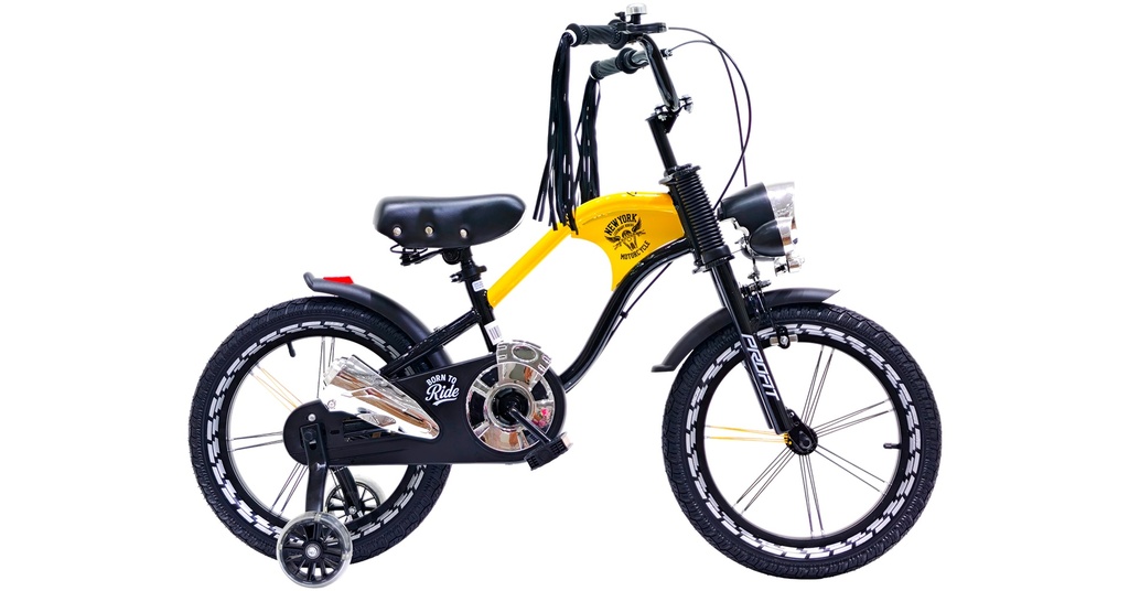 BICICLETA PROFIT CHOOPER 16ER 1 VEL NEGRO-AMARILLO