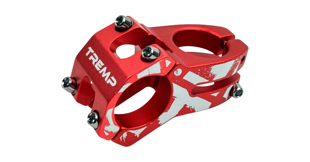 ESPIGA MTB/STUNT TREMP TR-A090 ALUMINIO. EXT:45MM DIAM: 31.8MMX28.6MM COLOR ROJO