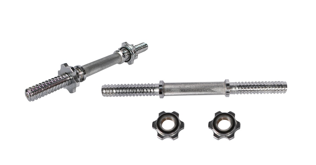 BARRA MANCUERNA CROMADA INDIVIDUAL CON 2 SEGUROS MARIPOSA