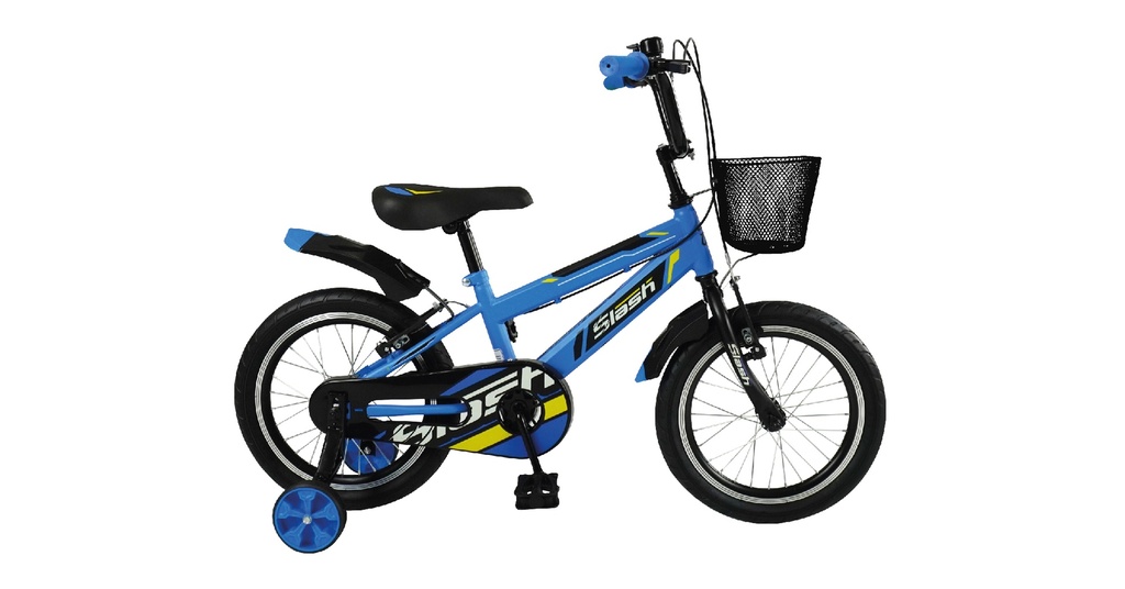 BICICLETA 16er PROFIT SLASH 1 VEL AZUL-AMARILLO