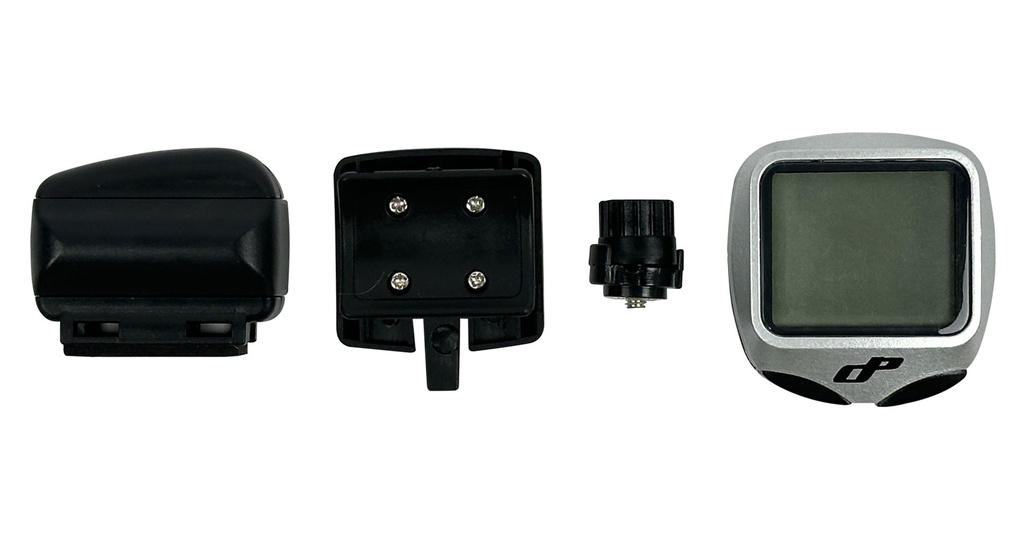 CICLO COMPUTADOR OPTIMUS DELPHINUS 68C ORDEDADOR CON CABLES  15 FUNCIONES PLATEADO