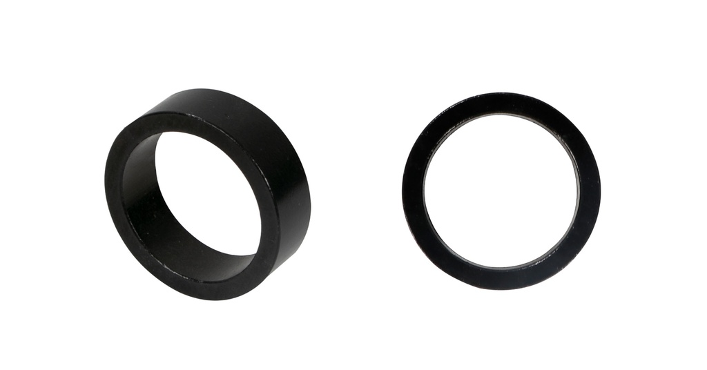 ESPACIADOR O LLENO ALUMINIO NEGRO 25.4mm