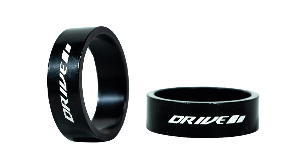 ESPACIADOR ALUMINIO NEGRO 28.6mmX10mm TREMP/DRIVE