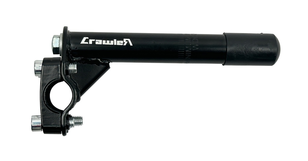 ESPIGA BMX PLANA CON POSTE CRAWLER ACERO DIAM: 22.2mm NEGRA