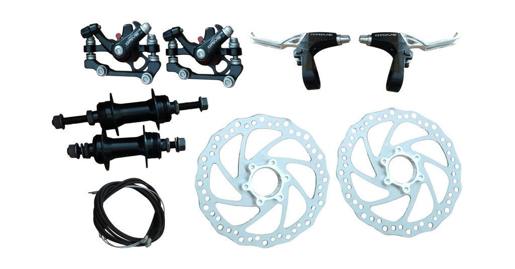 JUEGO COMPLETO  F/DISCO A-01, MANZANAS ACERO S/ESPACIADOR MANECILLAS ALUM 3DEDOS, FUNDA GUAYAS