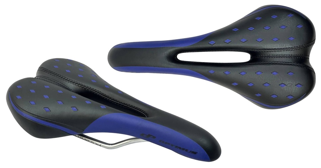 GALAPAGO OPTIMUS MTB-CRA DISEÑO DE PUNTOS. CON ESCALA. NEGRO CON PUNTOS AZUL