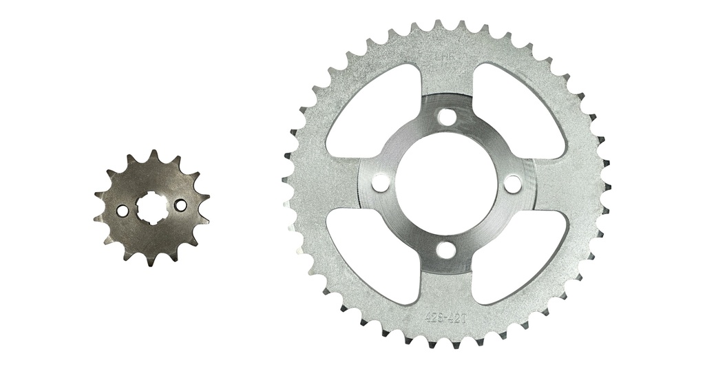 KIT PINONES DEL/TRAS 14T/42