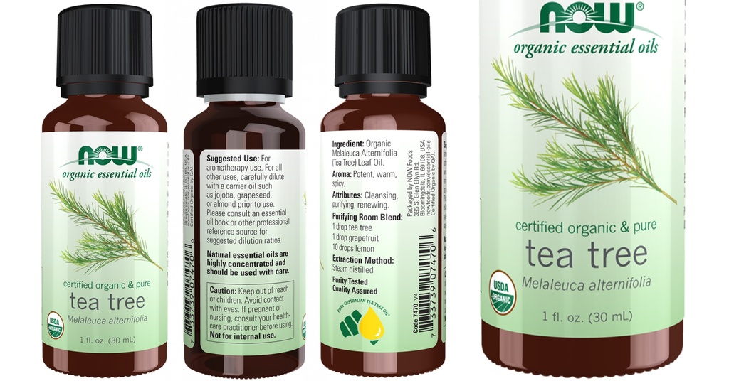 ORGANIC TEA TREE OIL 1 OZ