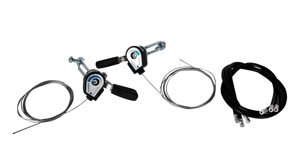 PALANCA MTB 3X6 VELOCIDADES, ALUMINIO/RESINA, HISSEI