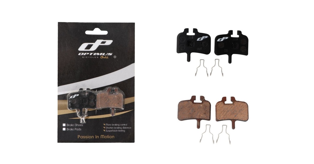 PASTILLA FRENO/DISCO OPTIMUS OP-01. COMPATIBLE CON HAYES Y PROMAX