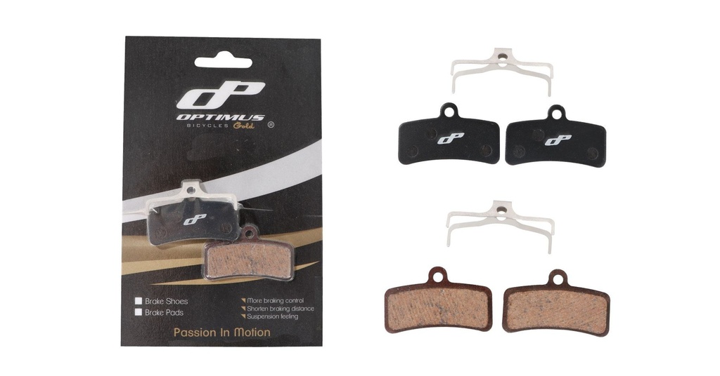 PASTILLA FRENO/DISCO OPTIMUS  MOD. OP-43. COMPATIBLE SHIMANO SAINT