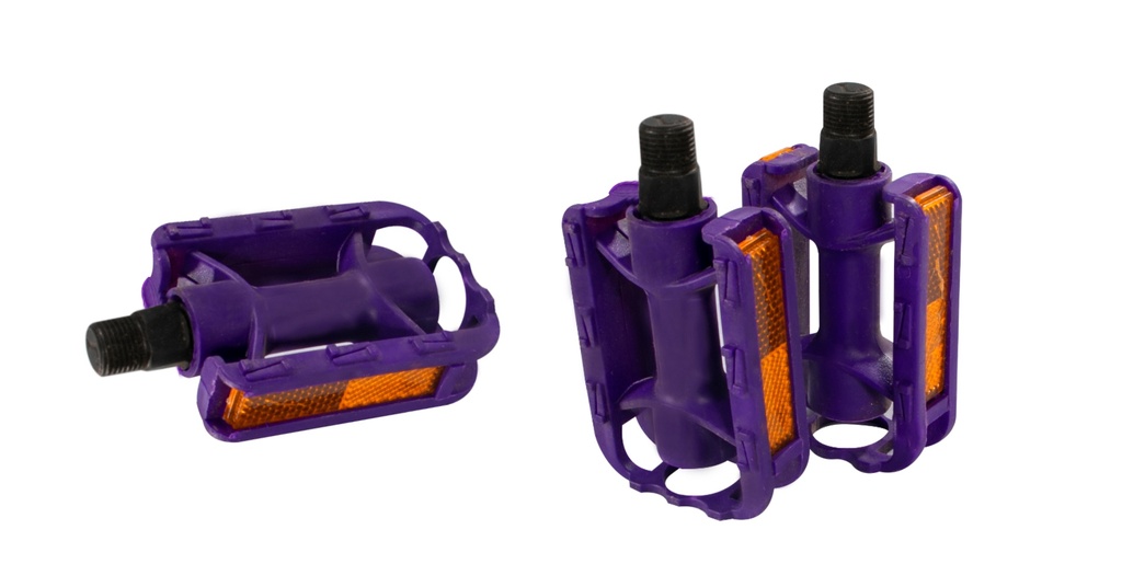 PEDAL PLÁSTICO 9/16 JUNIOR SIMILAR FP-622, COLOR: MORADO