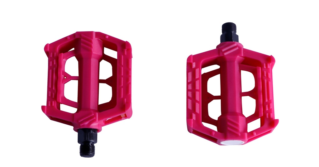 PEDAL PLÁSTICO 9/16 SIMILAR FP-808, COLOR: ROSADO