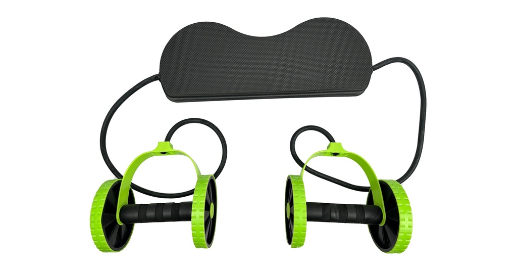 DOBLE RUEDA PARA ABDOMINALES EJERCICIO GIMNASIO ENTRENAMIENTO.