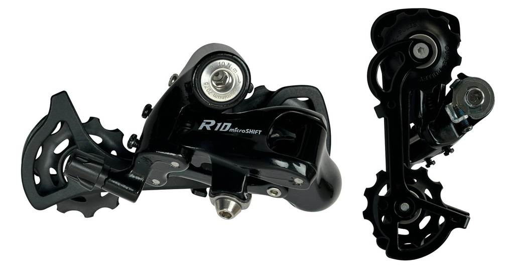 TENSOR MICROSHIFT R10 RD-R51M-BK RUTA 2 X 10 VELOCIDADES