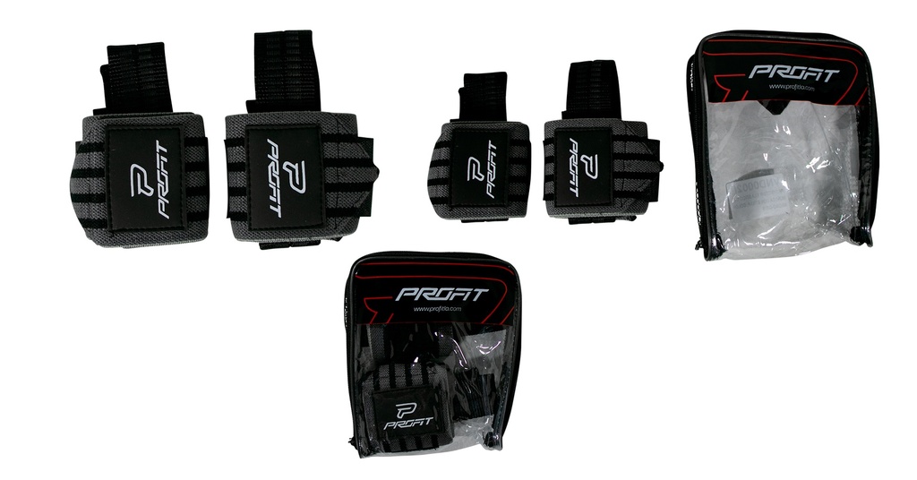 PROTECTOR ELASTICO DE MUÑECA CON STRAP, COLOR NEGRO-GRIS